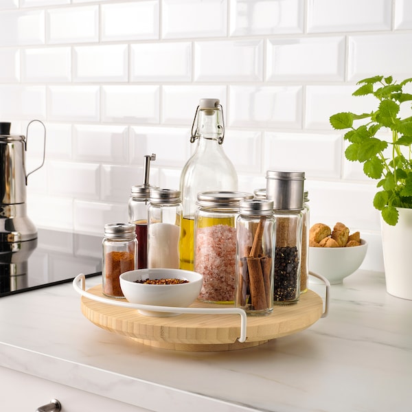 IKEA APTITLIG lazy Susan, organizer bamboo, 11 in, Ikea Ireland | 8465BWCHE