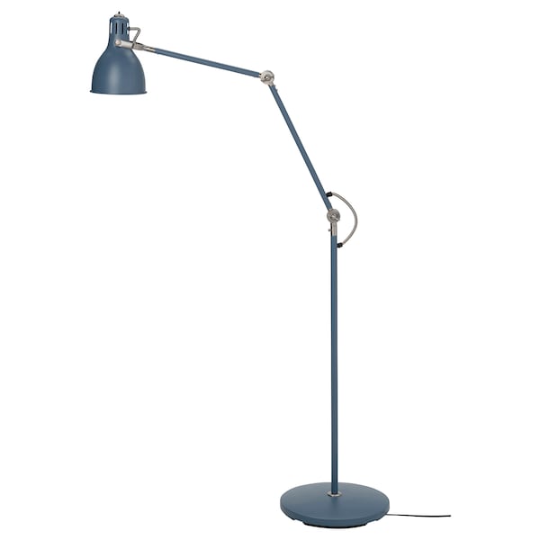 IKEA ARÖD floor/reading lamp with LED bulb, turquoise, Ikea Ireland | 9164YVDAI
