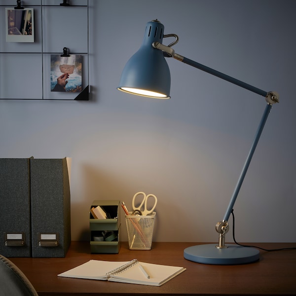 IKEA ARÖD work lamp with LED bulb, turquoise, Ikea Ireland | 5487KSEFT