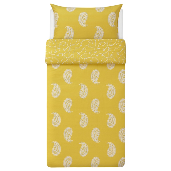 IKEA AROMATISK duvet cover and pillowcase(s), Twin Yellow, Ikea Ireland | 6294VFTCH