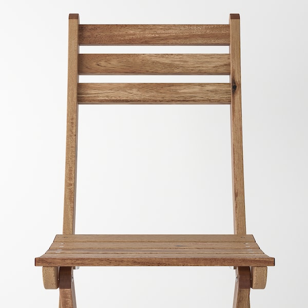 IKEA ASKHOLMEN Chair, outdoor, gray-brown foldable gray-brown stained light brown light brown stained, Ikea Ireland | 8136QASGH