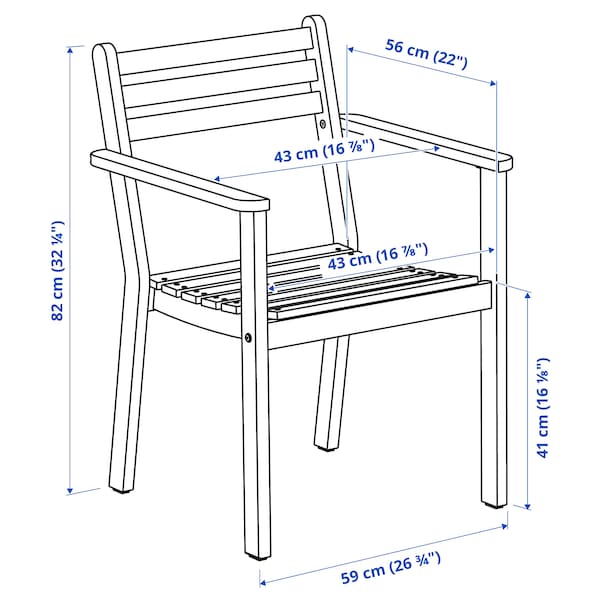 IKEA ASKHOLMEN armchair, outdoor, dark brown, Ikea Ireland | 2817YSWKI