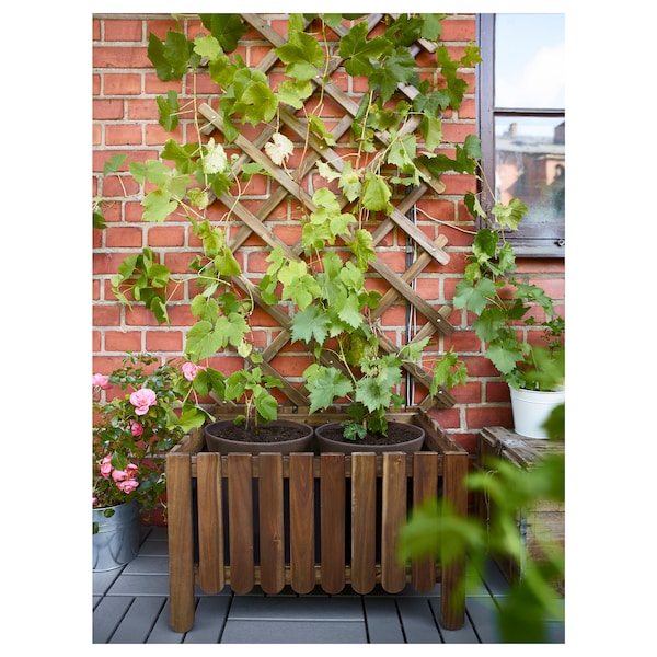 IKEA ASKHOLMEN flower box Gray / Brown, Ikea Ireland | 7298MYNBD