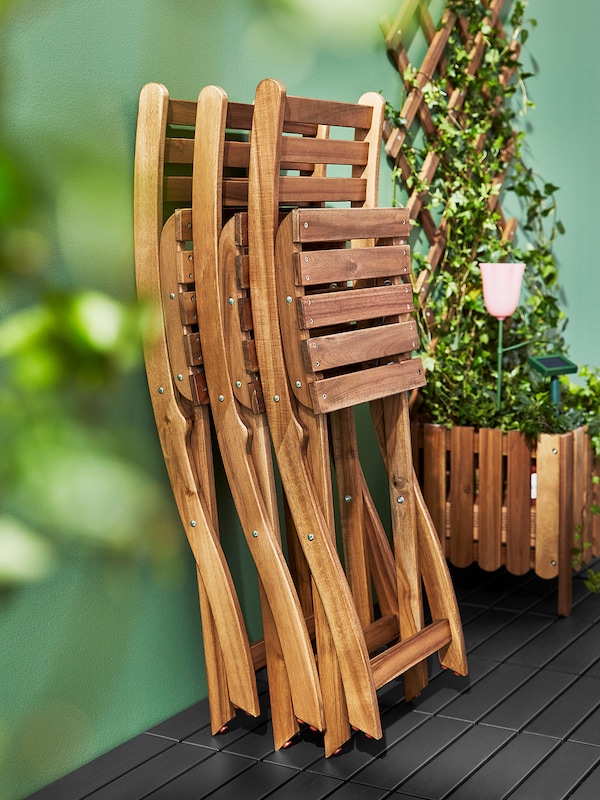 IKEA ASKHOLMEN flower box with trellis, outdoor Light Brown Stained, Ikea Ireland | 7694BXLNY