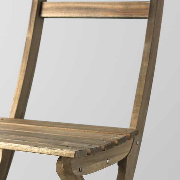 IKEA ASKHOLMEN table and 2 folding chairs, outdoor, light brown stained/Frösön/Duvholmen beige, Ikea Ireland | 2168RXUOL