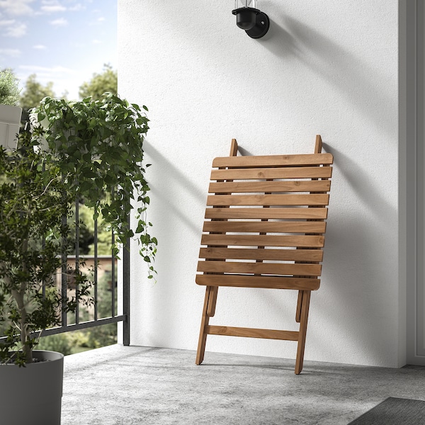 IKEA ASKHOLMEN table, outdoor, foldable dark brown, 23 5/8x24 3/8 in, Ikea Ireland | 1257JDKPR