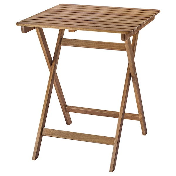 IKEA ASKHOLMEN table, outdoor, foldable dark brown, 23 5/8x24 3/8 in, Ikea Ireland | 1257JDKPR