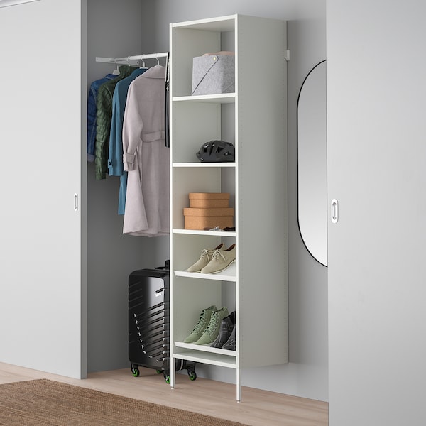 IKEA AURDAL wardrobe combination, 47-60x15 3/4x87 in White, Ikea Ireland | 6854TLCEF