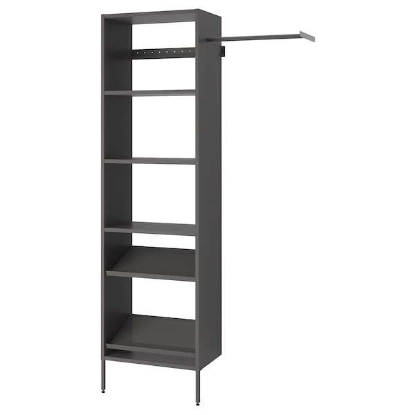 IKEA AURDAL wardrobe combination, 47-60x15 3/4x87 in Dark Gray, Ikea Ireland | 3429GHXRL
