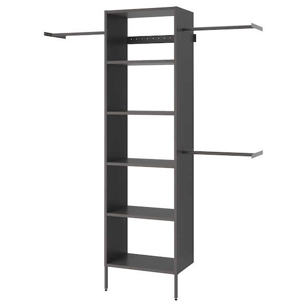 IKEA AURDAL wardrobe combination, dark gray, 68 1/2-94 1/2x15 3/4x87 in, Ikea Ireland | 8167NIQWZ