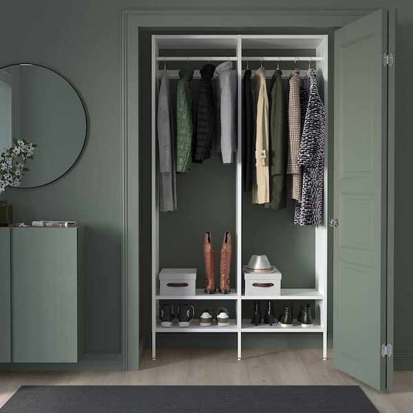 IKEA AURDAL wardrobe combination, white, 49 1/4x15 3/4x87 in, Ikea Ireland | 2195NJGPB