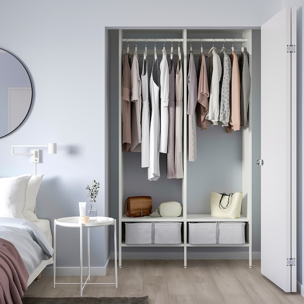 IKEA AURDAL wardrobe combination, white, 49 1/4x15 3/4x87 in, Ikea Ireland | 2195NJGPB
