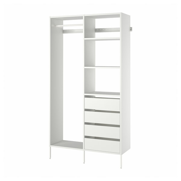 IKEA AURDAL wardrobe combination, white, 49 1/4x15 3/4x87 in, Ikea Ireland | 8072VFNRG