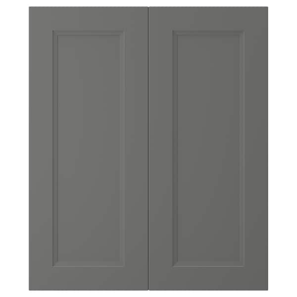 IKEA AXSTAD 2-p door/corner base cabinet set, 13x30 in Dark Gray, Ikea Ireland | 8642YEBOL