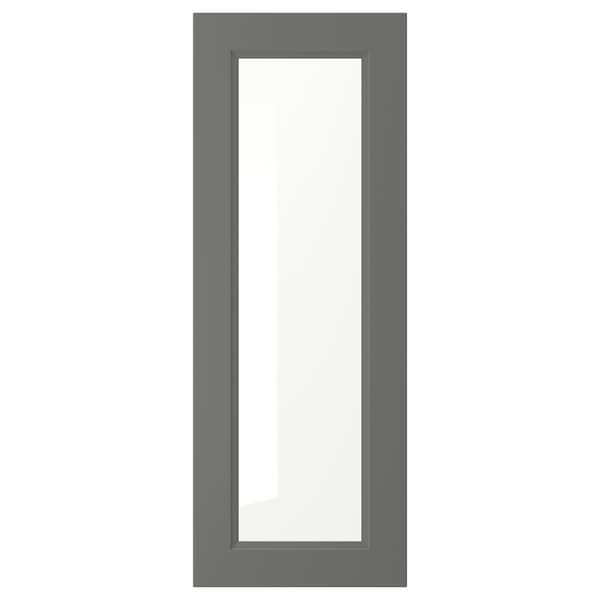 IKEA AXSTAD Glass door, 15x40 in Dark Gray, Ikea Ireland | 6519DSUZI