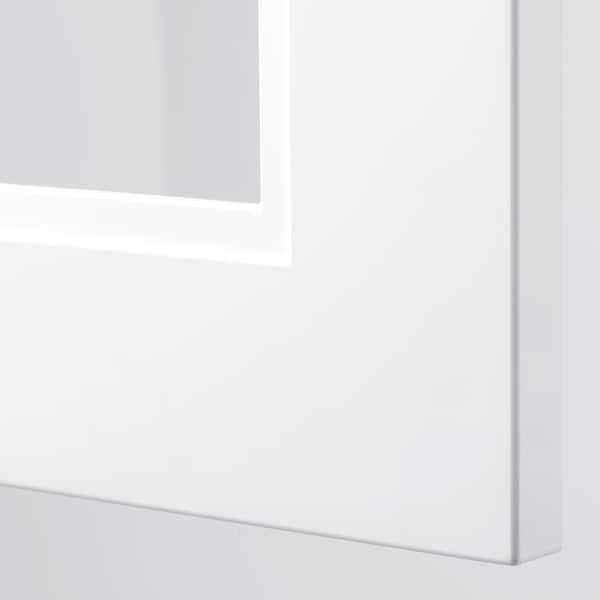 IKEA AXSTAD glass door, 18x40 in White, Ikea Ireland | 8256CXFQP