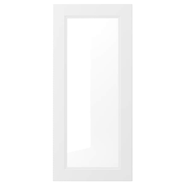IKEA AXSTAD glass door, 18x40 in White, Ikea Ireland | 8256CXFQP
