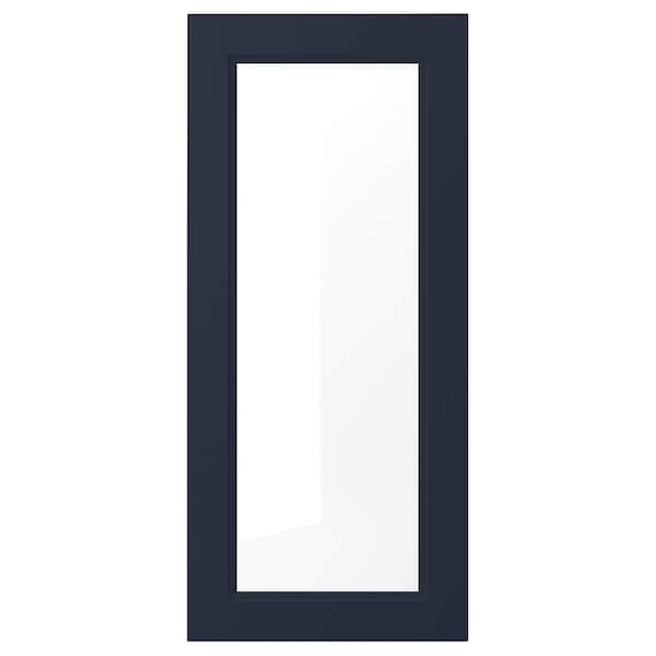 IKEA AXSTAD glass door, matte blue, 18x40 in Blue, Ikea Ireland | 7914FMKRP