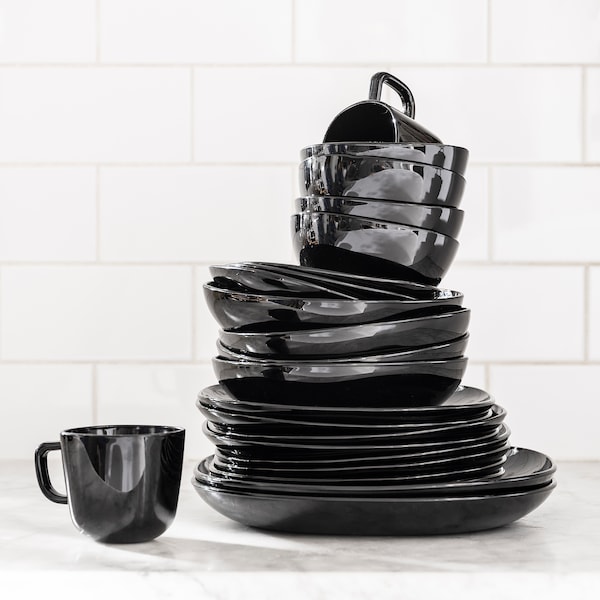 IKEA BACKIG bowl, black, 5 ½ in, 4 pack, Ikea Ireland | 7539CAUDW