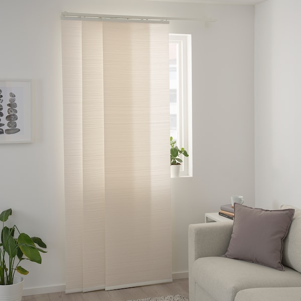 IKEA BACKSILJA panel curtain, white, 24x118 in, Ikea Ireland | 2047IWRGQ