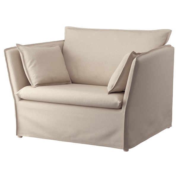 IKEA BACKSÄLEN cover 1.5-seat armchair Katorp Natural, Ikea Ireland | 2394LNTAK