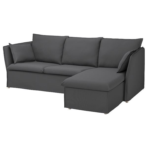 IKEA BACKSÄLEN cover for sofa, with chaise Hallarp Gray, Ikea Ireland | 7130OWLUZ