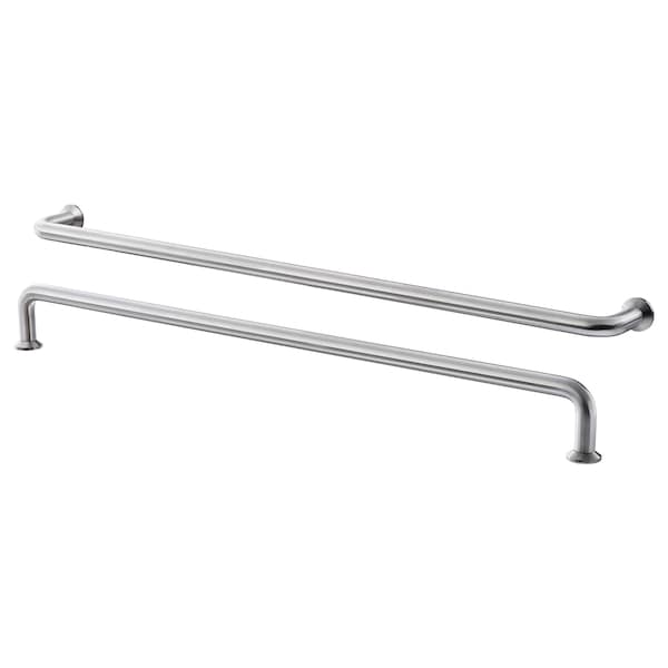 IKEA BAGGANÄS handle, 133/16 in, 2 pack Stainless Steel, Ikea Ireland | 1925BWQTD