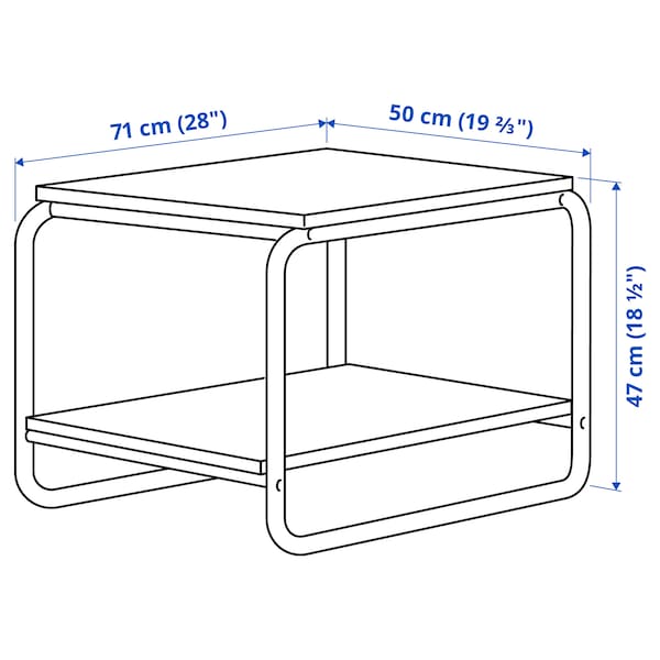 IKEA BAGGBODA side table, 28x19 5/8 in Light Yellow, Ikea Ireland | 6752GIPKE