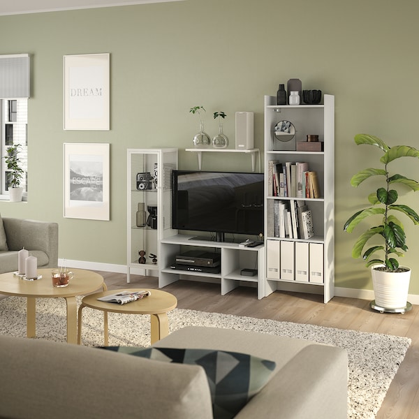 IKEA BAGGEBO TV storage combination, white, 68 1/2x13 3/4x63 in, Ikea Ireland | 8591HNMCI