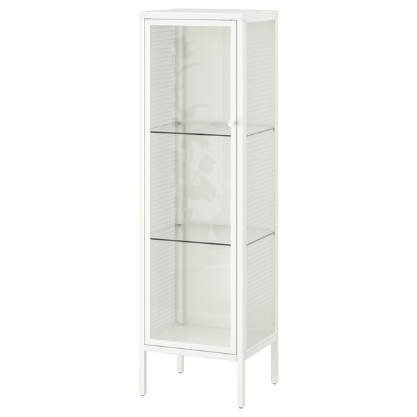 IKEA BAGGEBO cabinet with glass doors, metal/white, 13 3/8x11 3/4x45 5/8 in, Ikea Ireland | 7810SLHOI