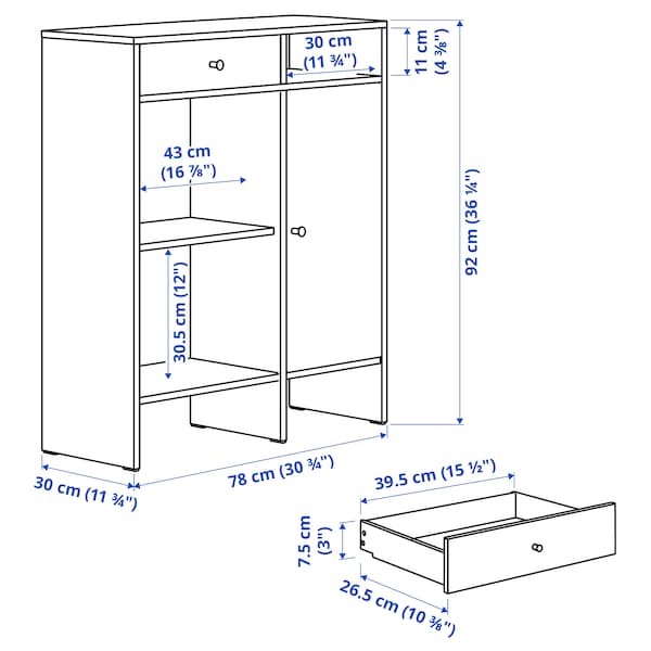 IKEA BAGGEBO sideboard, white, 30 3/4x36 1/4 in, Ikea Ireland | 0625DAQFC