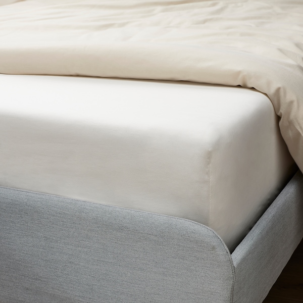IKEA BALSAMPOPPEL fitted sheet, Full/Double White, Ikea Ireland | 1468FDSLN
