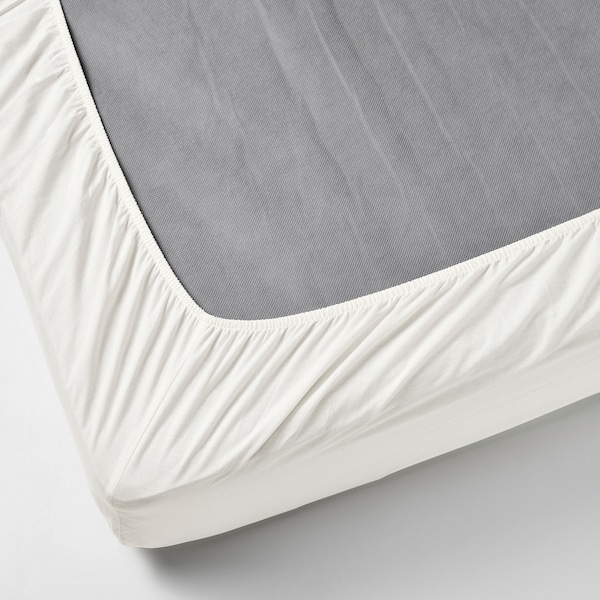 IKEA BALSAMPOPPEL fitted sheet, Full/Double White, Ikea Ireland | 1468FDSLN