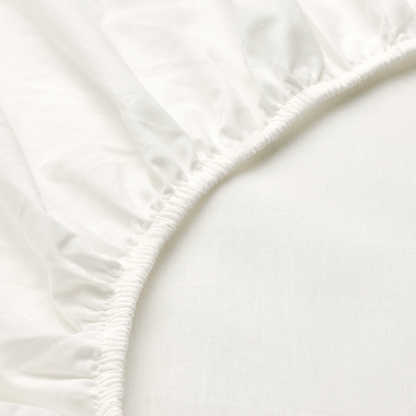 IKEA BALSAMPOPPEL fitted sheet, Full/Double White, Ikea Ireland | 1468FDSLN