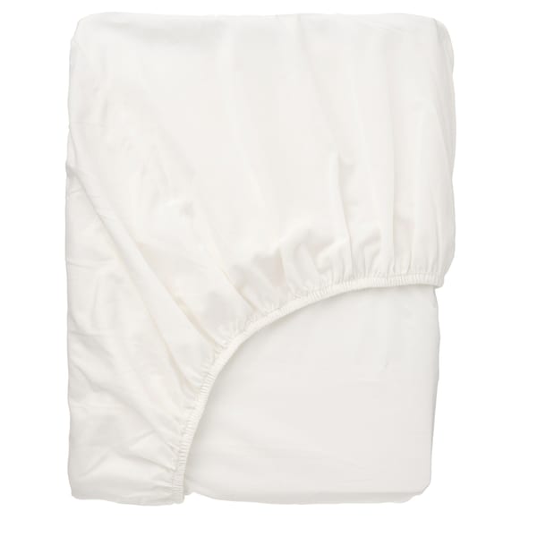 IKEA BALSAMPOPPEL fitted sheet, Full/Double White, Ikea Ireland | 1468FDSLN