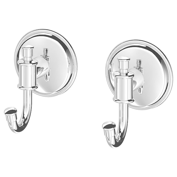 IKEA BALUNGEN hook, chrome plated, 2 pack, Ikea Ireland | 6481QHGOW