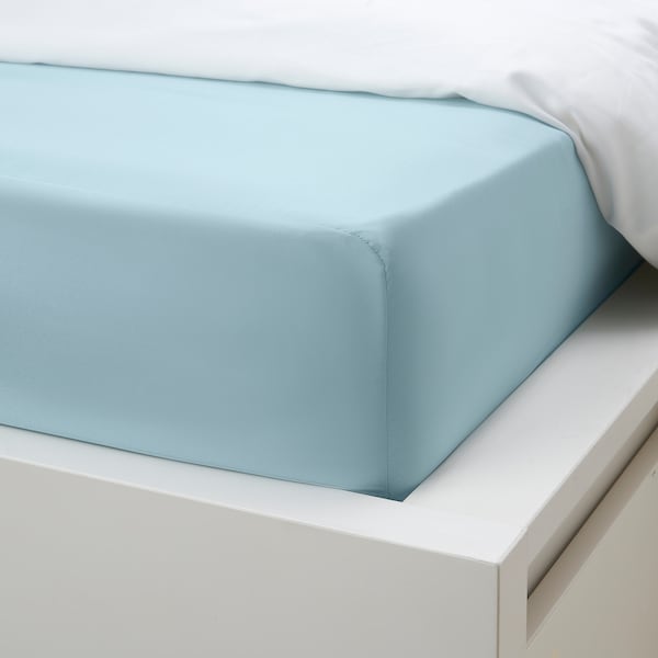 IKEA BANDPALPMAL sheet set, Full/Double Light Blue, Ikea Ireland | 1072BPSYL