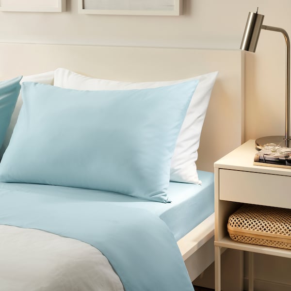 IKEA BANDPALPMAL sheet set, Queen Light Blue, Ikea Ireland | 8756IGAUK