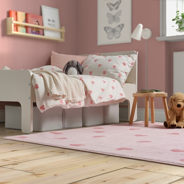 IKEA BARNDRÖM rug, pink, 4'4 inx5'3 in, Ikea Ireland | 4620TJCMP