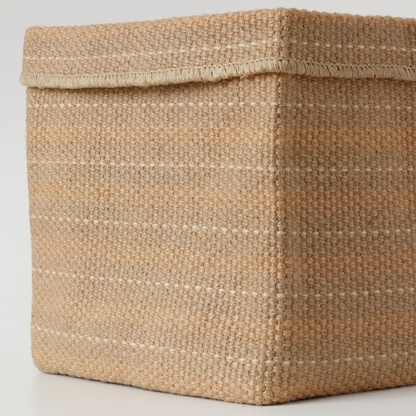 IKEA BASSÄNG basket, jute/natural, 11 ¾x11 ¾x13 ¾ in, Ikea Ireland | 1574ILCPM