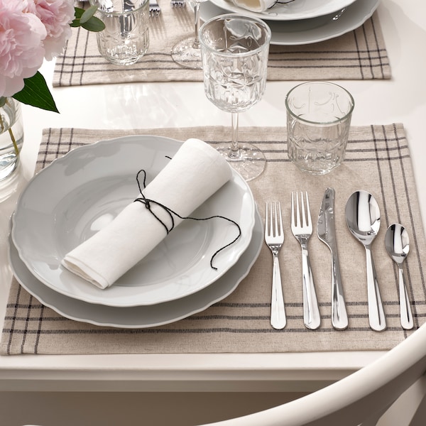 IKEA BÄCKÖRING 20-piece flatware set, stainless steel, Ikea Ireland | 3609HCVXP
