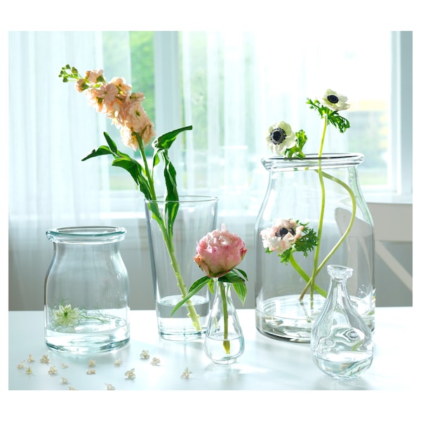 IKEA BEGÄRLIG vase, clear glass, 11 ½ in, Ikea Ireland | 3968QEHRJ