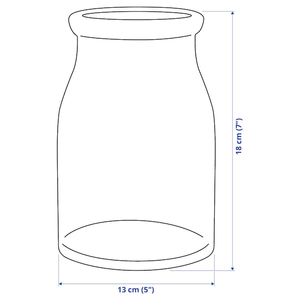 IKEA BEGÄRLIG vase, clear glass, 11 ½ in, Ikea Ireland | 3968QEHRJ