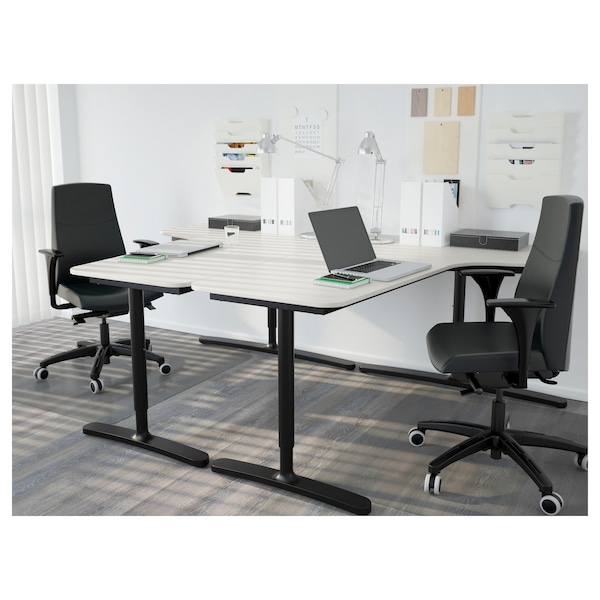 IKEA BEKANT Corner table top right, 63x43 1/4 in White, Ikea Ireland | 5038UDAMT