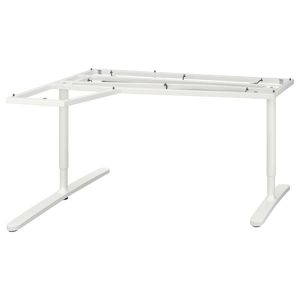 IKEA BEKANT Underframe for corner table top, 63x43 1/4 in White, Ikea Ireland | 5931PAZVB