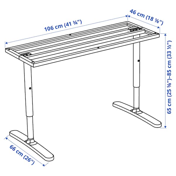 IKEA BEKANT Underframe for table top, 47 1/4x31 1/2 in White, Ikea Ireland | 2691TNLQB