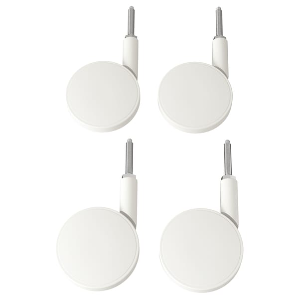 IKEA BEKANT caster, 4 pack White, Ikea Ireland | 3518NVBYR