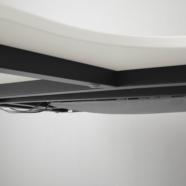 IKEA BEKANT corner desk-left, 63x43 1/4 in White / Black, Ikea Ireland | 5719VLGUO