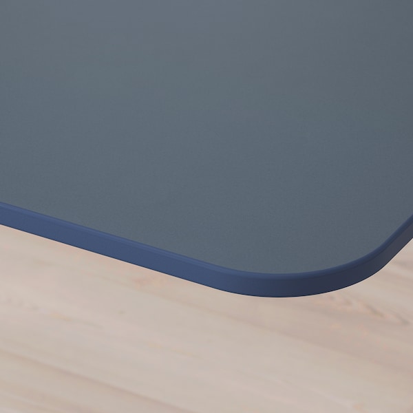 IKEA BEKANT corner desk-right, 63x43 1/4 in Linoleum Blue / Black, Ikea Ireland | 6402WSOMT