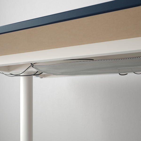 IKEA BEKANT desk, 63x31 1/2 in Linoleum Blue / White, Ikea Ireland | 3045IXGKA